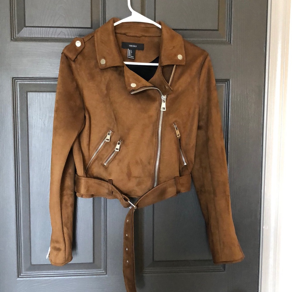 Brown suede Forever 21 jacket WORN ONCE